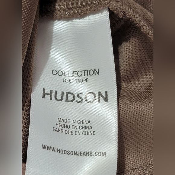 Hudson Knot Back Long Sleeve Snsp Closure Bodysuit Deep Taupe Size Medium - Picture 7 of 15